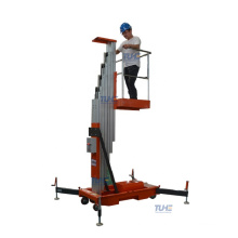 10m electric hydraulic lifter mobile mast lift aerial working platform